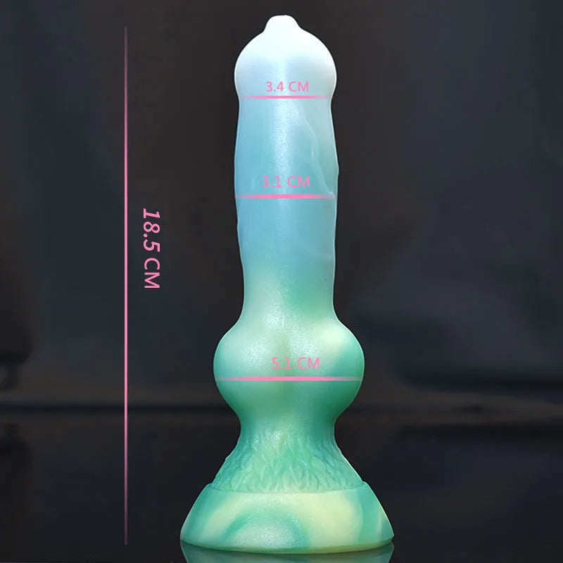 Wymiary zielonego wariantu: 18,5 cm