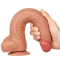 Elastyczny trzon dużego realistycznego dildo