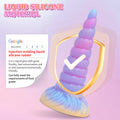 Wymiary unicorn dildo o długości 17,8 cm