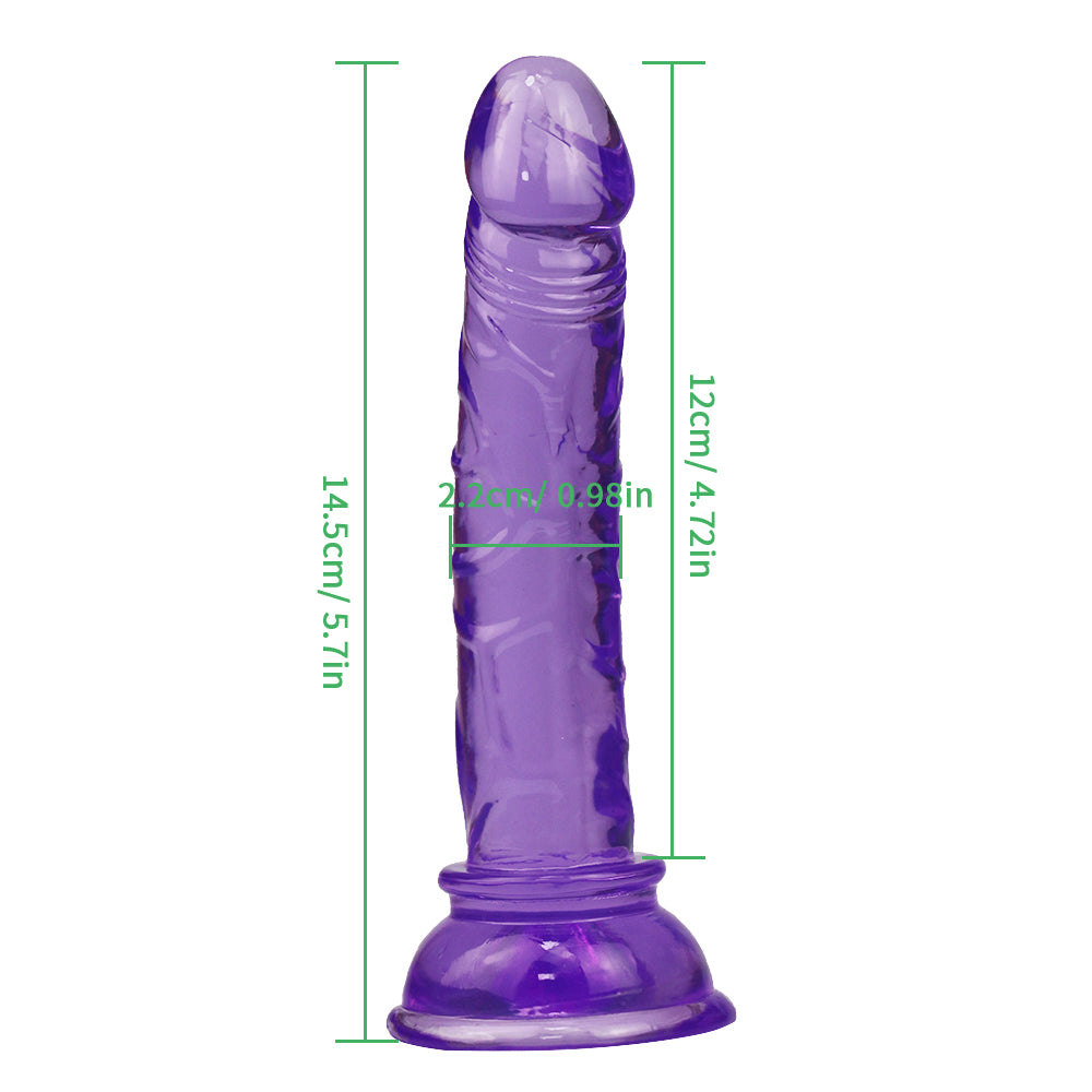 Wymiary małego dildo: 12 cm długości