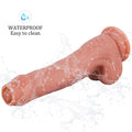Silikonowe dildo podczas czyszczenia powierzchni