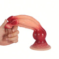 Monster dildo z trzema głowicami — produkt z pompką w widoku pionowym