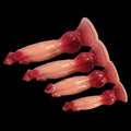 Monster dildo z trzema głowicami — widok ukośny z podstawą