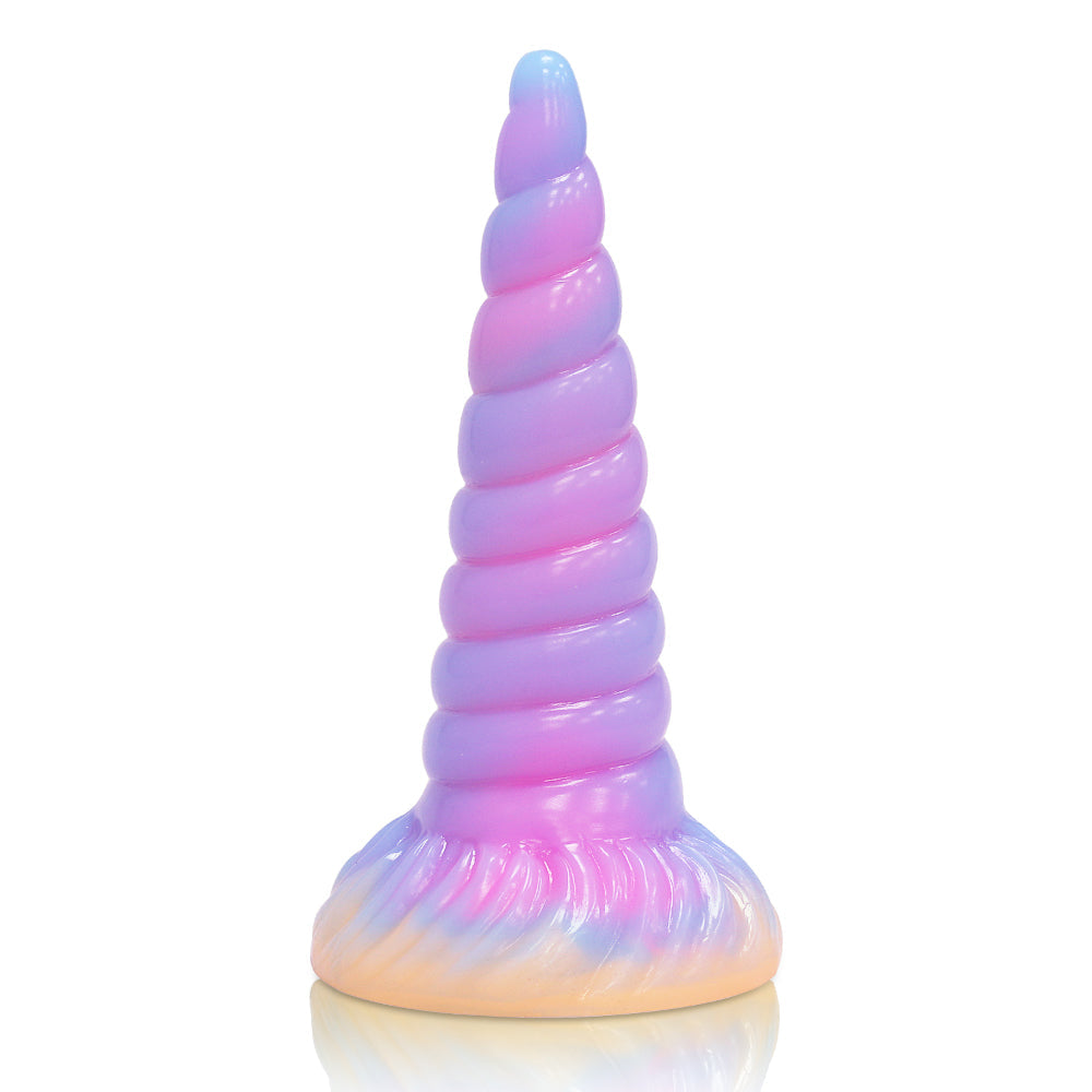 Pastelowe unicorn dildo świecące w ciemności