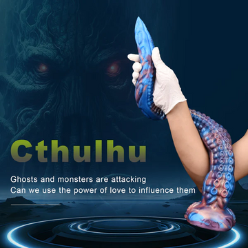 Niebieskie tentacle dildo o fantazyjnej formie