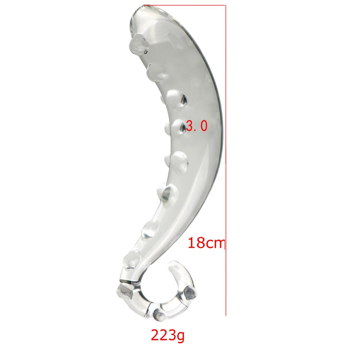 Wymiary wariantu L: 18 cm długości i do 3 cm średnicy