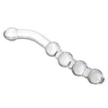 Zaokrąglony uchwyt szklanego dildo