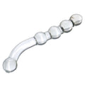 Trzy warianty kolorystyczne szklanego dildo