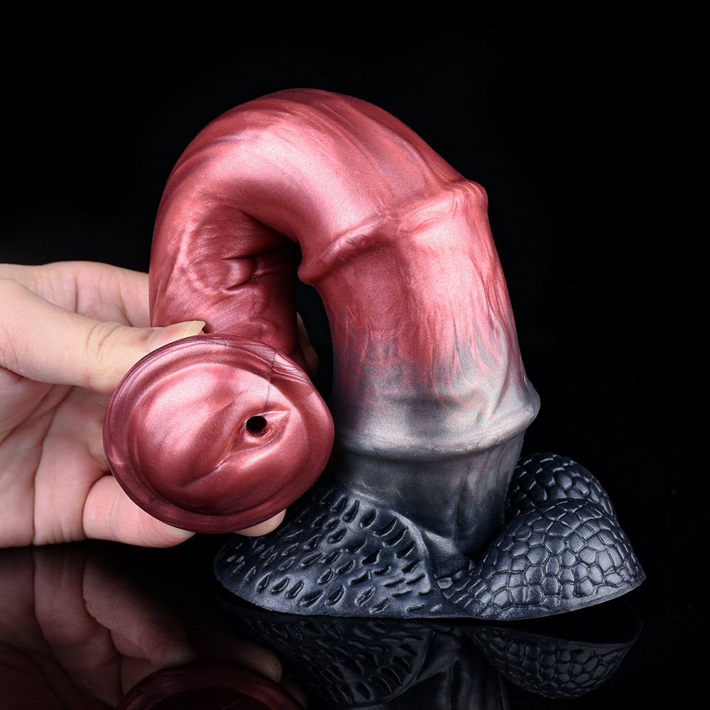 Szeroka przyssawka końskiego dildo