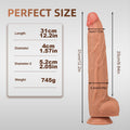 Wymiary anal dildo: 31 cm długości i 5,2 cm średnicy