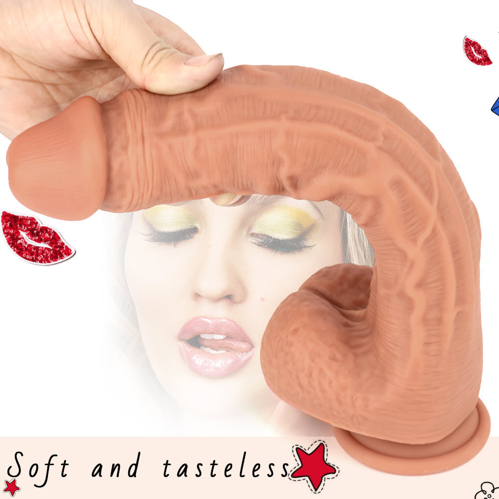 Realistyczne big dildo z przyssawką – 30 cm