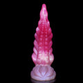 Różowe tentacle dildo z szeroką przyssawką