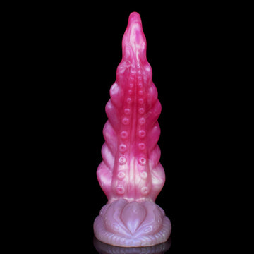 Różowe tentacle dildo z szeroką przyssawką
