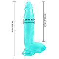 Wymiary big dildo: 30 cm długości, 24,5 cm użytkowo i 5,8 cm średnicy