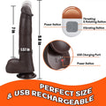 Wymiary dildo: 24,9 cm długości, 17,8 cm użytkowo i 4 cm średnicy