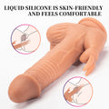 Zewnętrzne ramię rabbit przy dolnej części dildo