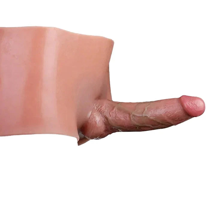 Majtki z dildo z realistycznym pustym trzonem