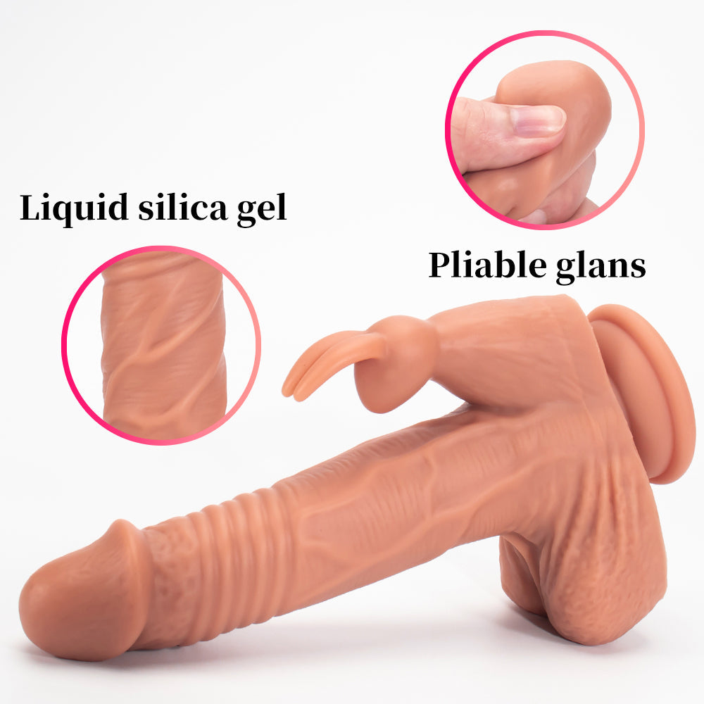 Szeroka przyssawka automatycznego dildo