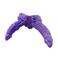 Kolorowe monster dildo dwustronne — widok z góry