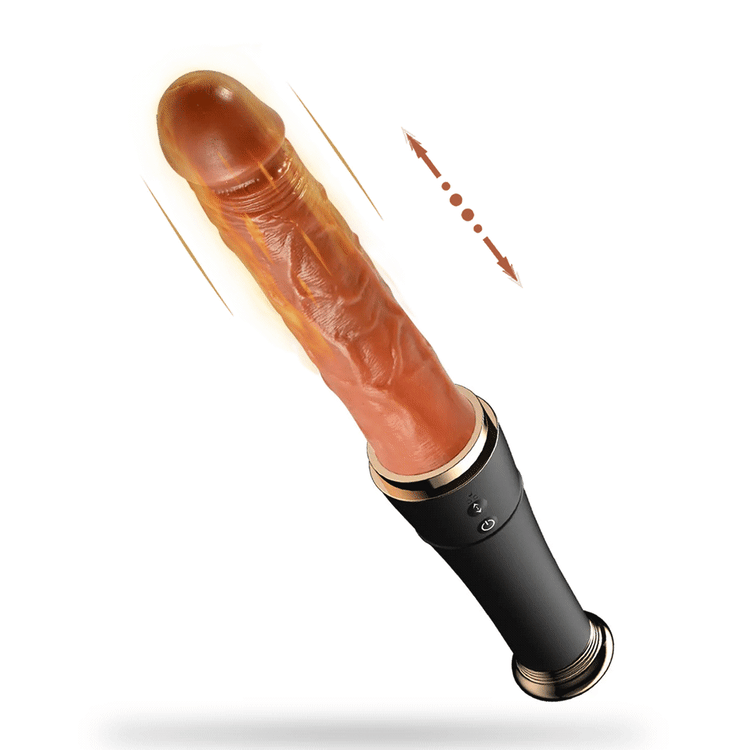 Automatic dildo w czarnej obudowie kija baseballowego