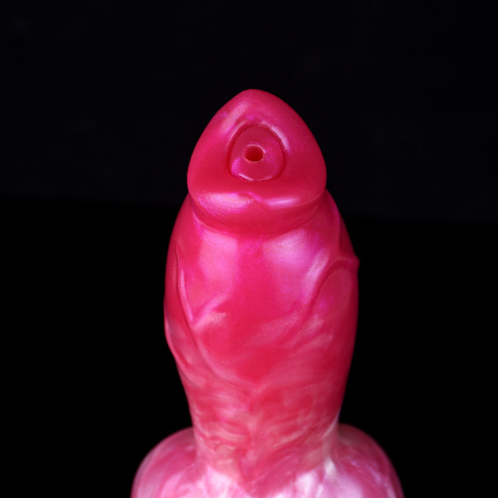 Pompowane dog dildo z podwójnym węzłem — schemat wymiarów trzeciego wariantu