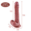 Wymiary automatic dildo: 20,5 cm długości