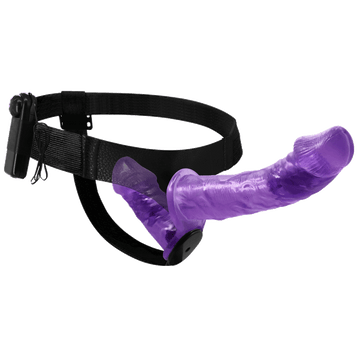 Podwójne strap on dildo z regulowaną uprzężą