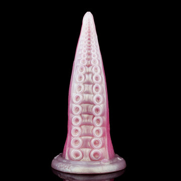 Różowe tentacle dildo z szeroką przyssawką