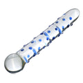 Dwustronne dildo ze szkła z zaokrąglonymi końcówkami