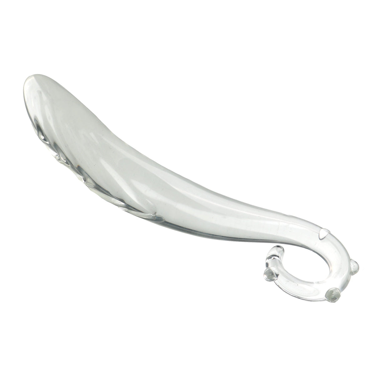 Szklane tentacle dildo z okrągłymi wypukłościami