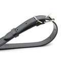 Czarna uprząż strap-on z wymienną końcówką — schemat wymiarów końcówki 18 cm