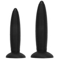 Czarne long dildo z gęstą prążkowaną fakturą