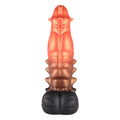 Boczne ujęcie fantazyjnego dildo z szeroką podstawą