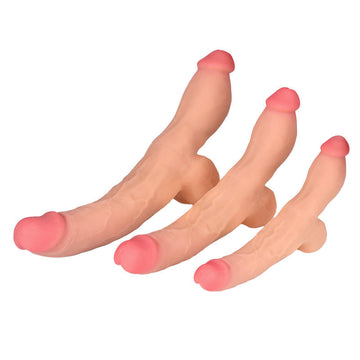 Podwójne realistyczne dildo — trzy warianty podwójnego dildo