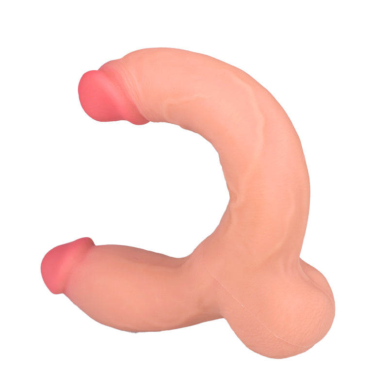Podwójne realistyczne dildo — widok z przodu