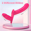 Wymiary dwóch ramion strap on dildo