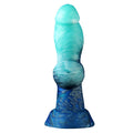 Silikonowe dildo z węzłem – widok boczny