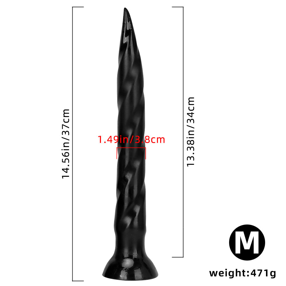 Dildo spiralne w rozmiarze M – wymiary