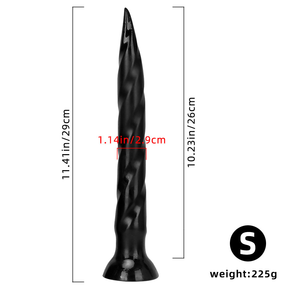 Dildo spiralne w rozmiarze S – wymiary