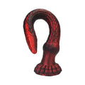 Tentacle dildo z fakturą łusek i przyssawką
