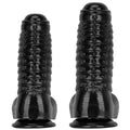 Dwa rozmiary grubego czarnego dildo fantasy