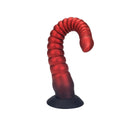 Elastyczne czerwone dildo silikonowe