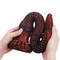 Elastyczne silikonowe dildo fantasy ze smoczą łuską