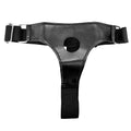 Regulowane czarne majtki do wibrującego strap-on