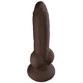 Brązowy wariant pompowanego dildo z węzłem