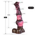 Wymiary horse dildo: 26 cm długości i węzeł do 6,5 cm