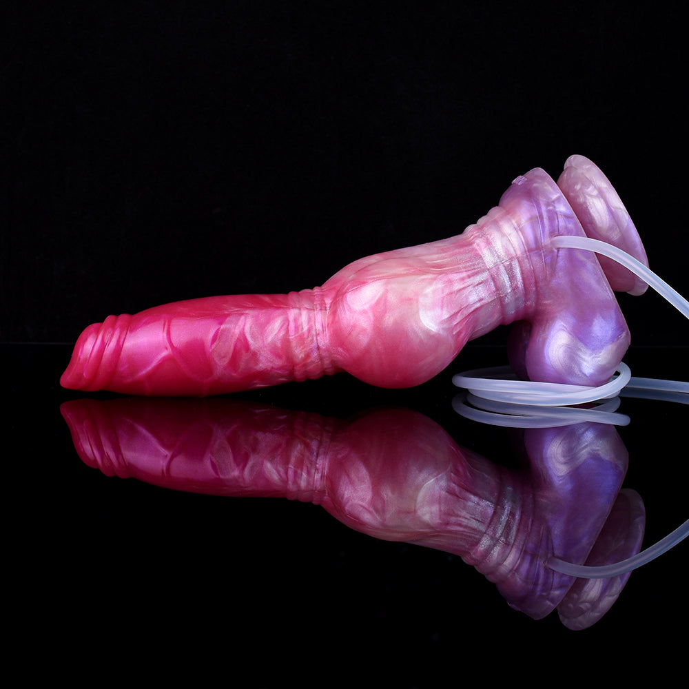 Poziomy widok silikonowego dildo fantasy