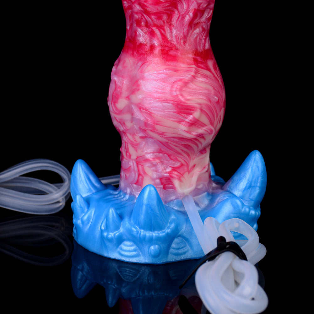 Wypukła tekstura czerwonego dildo fantasy