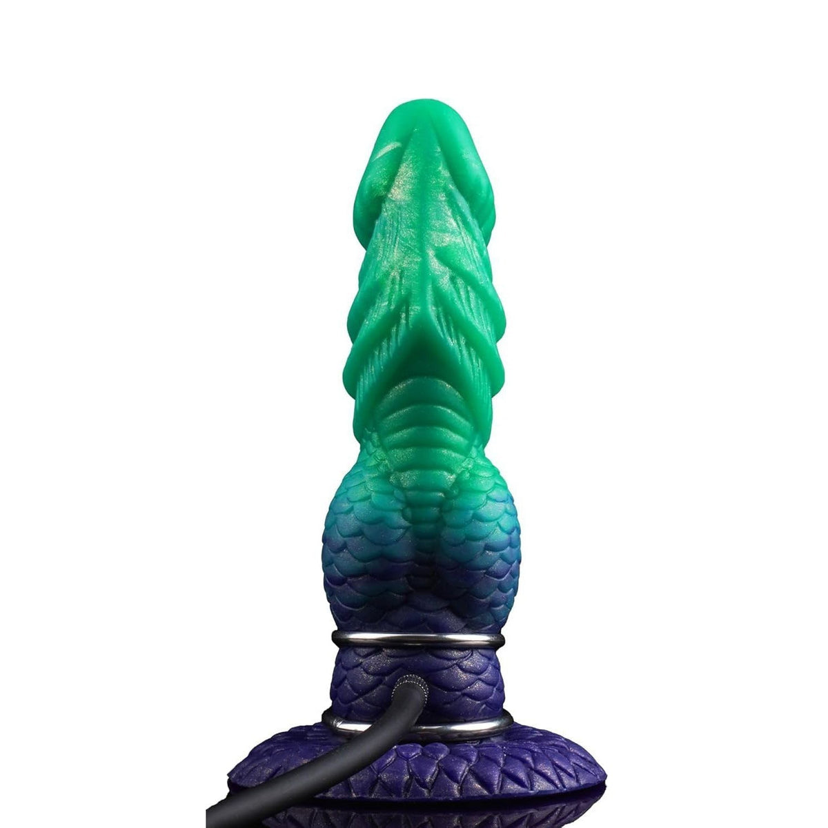 Monster dildo z węzłem i przyssawką
