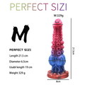 Wymiary dildo fantasy w rozmiarze M: długość 21,5 cm